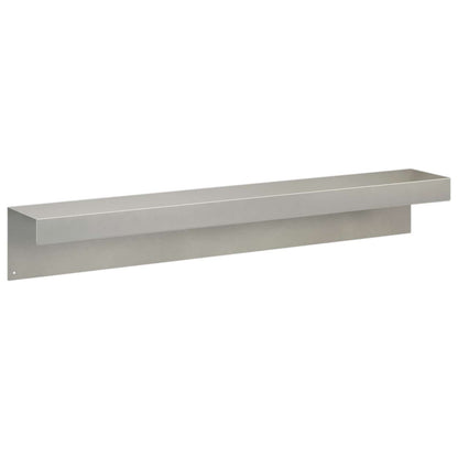 Garden Cover Profile 2 pcs 100 x 15 x 15 cm Stainless Steel