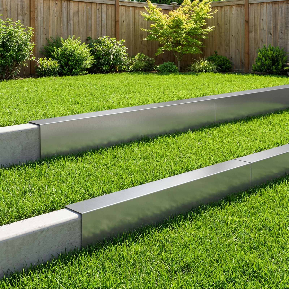 Garden Cover Profile 10 pcs 100 x 15 x 15 cm Galvanised Steel