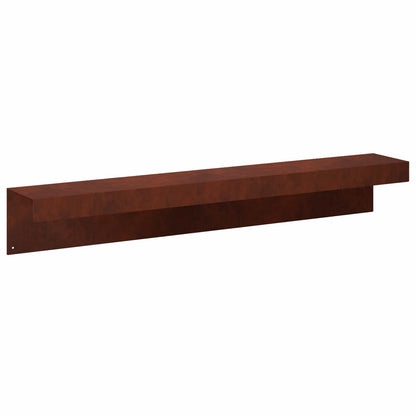 Garden Cover Profile 2 pcs 100 x 15 x 15 cm Weathering Steel