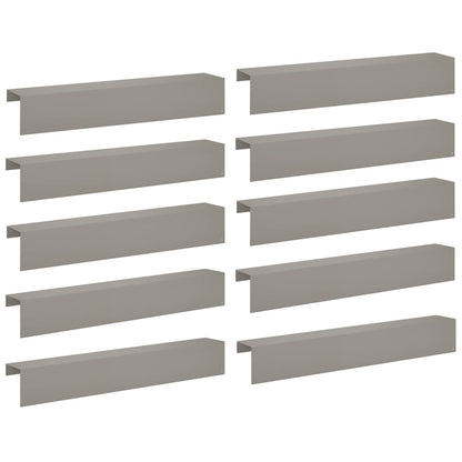 Garden Cover Profile 10 pcs 100 x 15 x 15 cm Weathering Steel