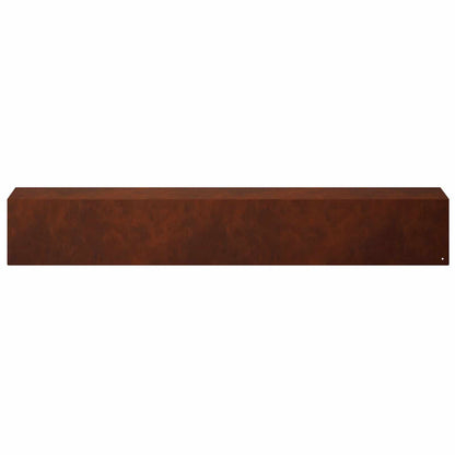 Garden Cover Profile 10 pcs 100 x 15 x 15 cm Weathering Steel
