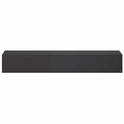 Garden Cover Profile 2 pcs 100 x 20 x 15 cm Steel Black