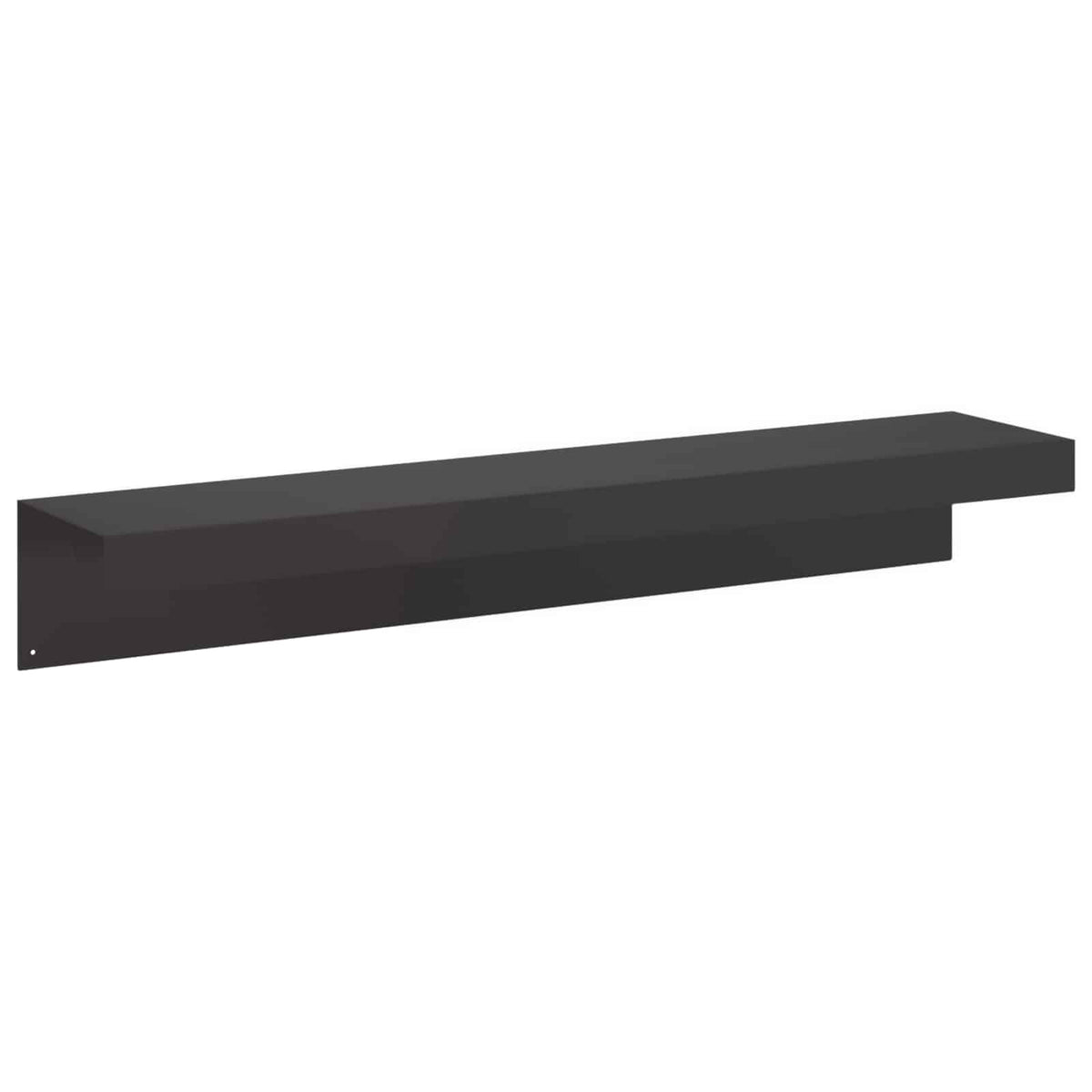 Garden Cover Profile 10 pcs 100 x 20 x 15 cm Steel Black