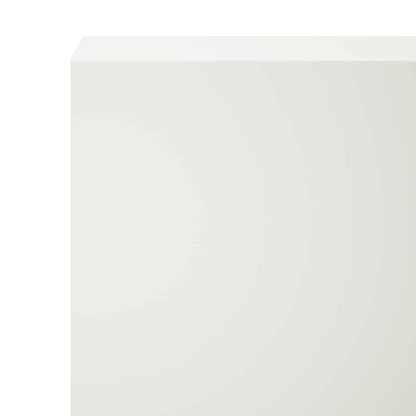 Garden Cover Profile 2 pcs 100 x 20 x 15 cm Steel White