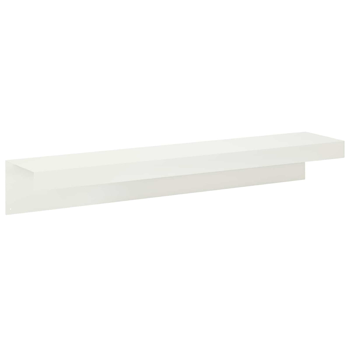 Garden Cover Profile 2 pcs 100 x 20 x 15 cm Steel White
