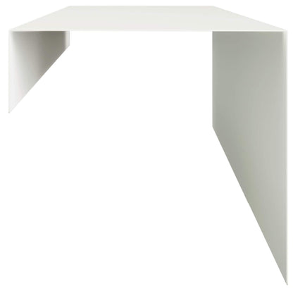 Garden Cover Profile 2 pcs 100 x 20 x 15 cm Steel White