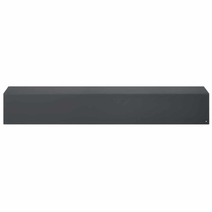Garden Cover Profile 2 pcs 100 x 20 x 15 cm Steel Anthracite
