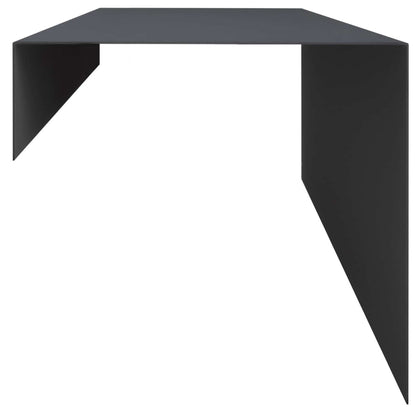 Garden Cover Profile 2 pcs 100 x 20 x 15 cm Steel Anthracite