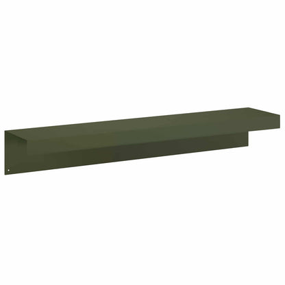 Garden Cover Profile 2 pcs 100 x 20 x 15 cm Steel Olive Green