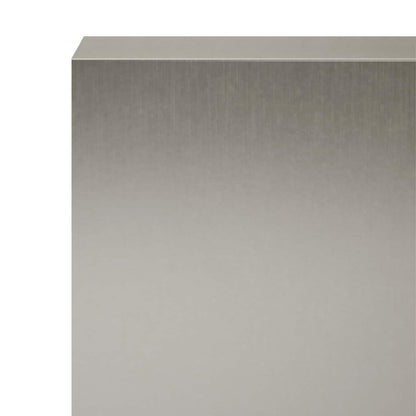 Garden Cover Profile 2 pcs 100 x 20 x 15 cm Stainless Steel
