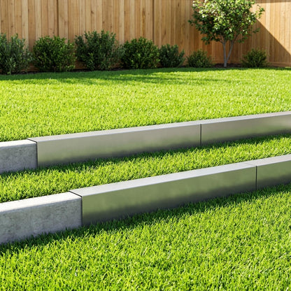 Garden Cover Profile 10 pcs 100 x 20 x 15 cm Galvanised Steel