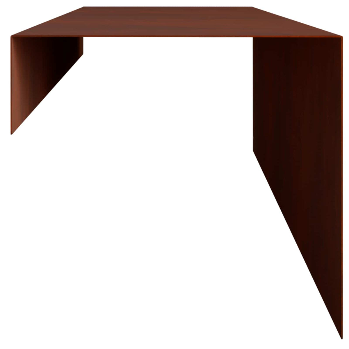 Garden Cover Profile 2 pcs 100 x 20 x 15 cm Weathering Steel