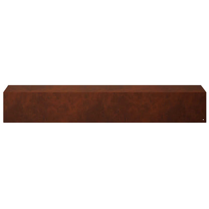 Garden Cover Profile 10 pcs 100 x 20 x 15 cm Weathering Steel