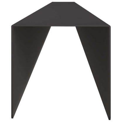 Garden Cover Profile 10 pcs 100 x 5 x 5 cm Steel Black