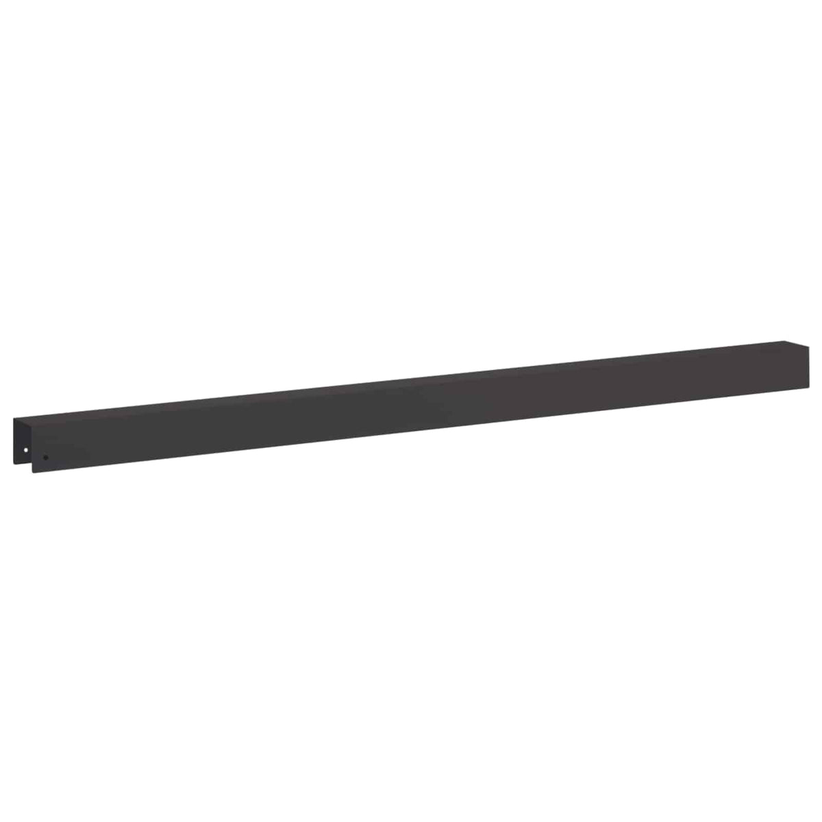 Garden Cover Profile 20 pcs 100 x 5 x 5 cm Steel Black