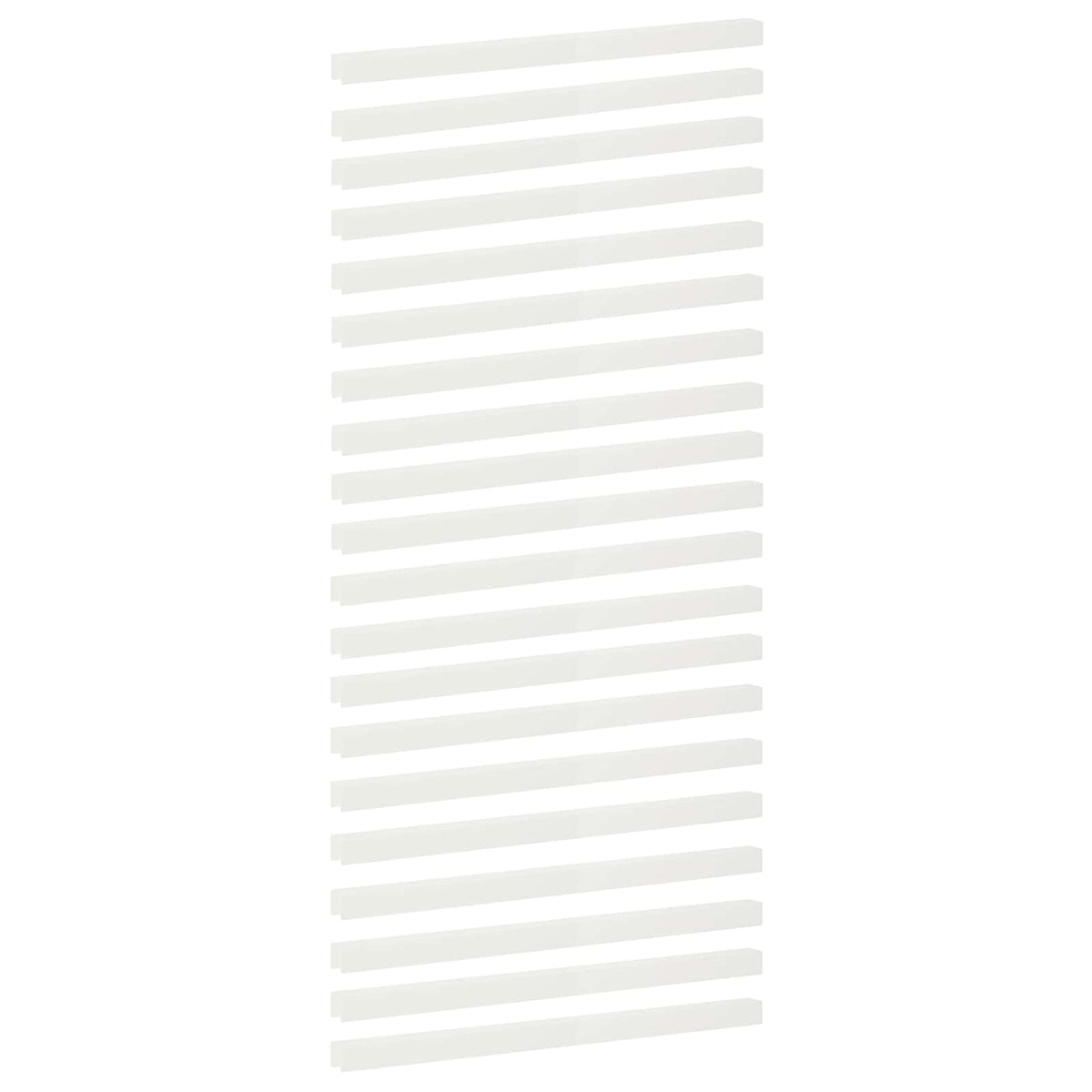 Garden Cover Profile 20 pcs 100 x 5 x 5 cm Steel White