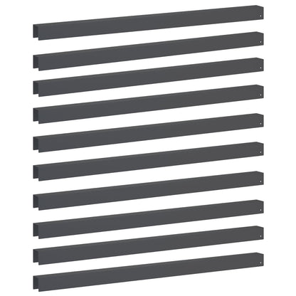 Garden Cover Profile 10 pcs 100 x 5 x 5 cm Steel Anthracite