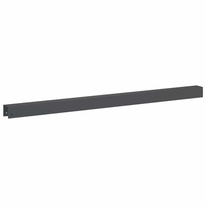 Garden Cover Profile 10 pcs 100 x 5 x 5 cm Steel Anthracite