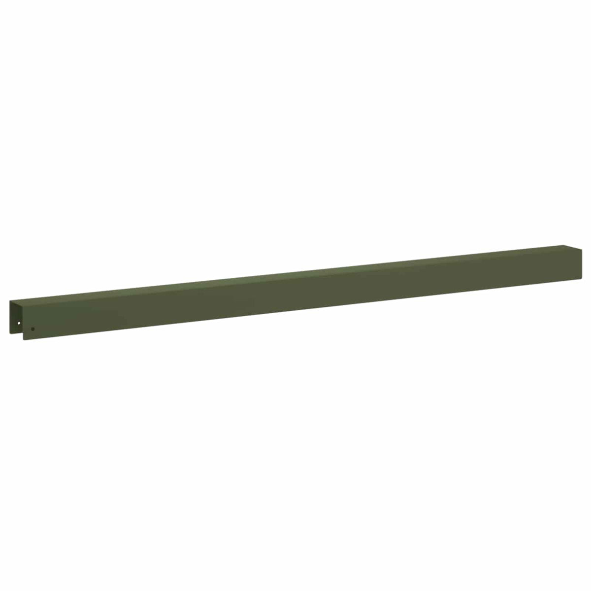 Garden Cover Profile 10 pcs 100 x 5 x 5 cm Steel Olive Green