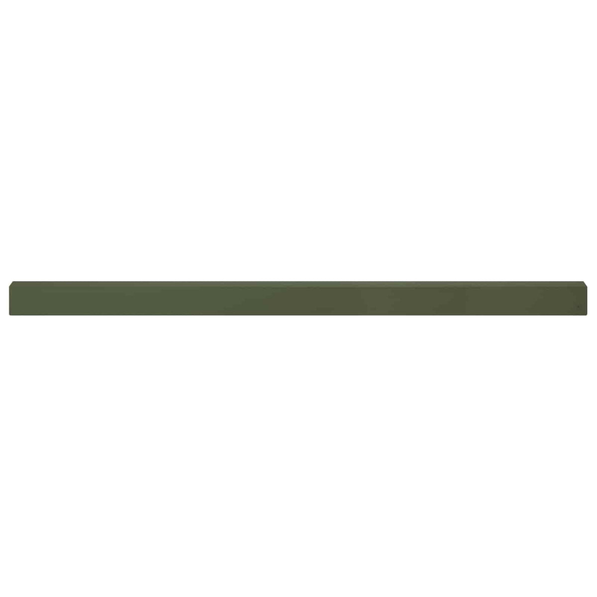 Garden Cover Profile 10 pcs 100 x 5 x 5 cm Steel Olive Green