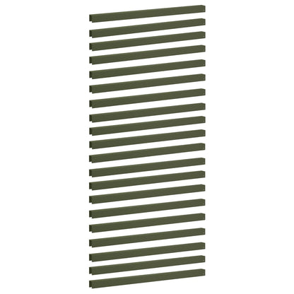 Garden Cover Profile 20 pcs 100 x 5 x 5 cm Steel Olive Green