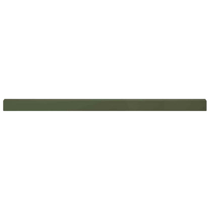 Garden Cover Profile 20 pcs 100 x 5 x 5 cm Steel Olive Green