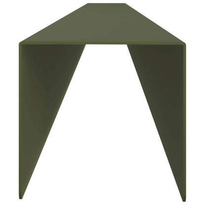 Garden Cover Profile 20 pcs 100 x 5 x 5 cm Steel Olive Green