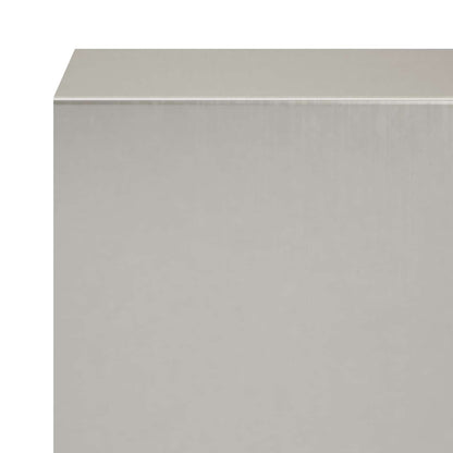 Garden Cover Profile 10 pcs 100 x 5 x 5 cm Stainless Steel