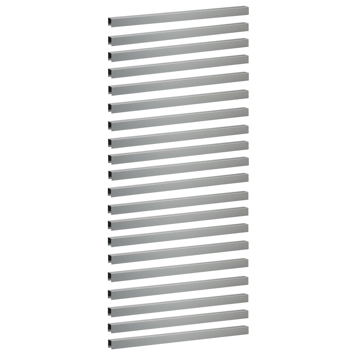 Garden Cover Profile 20 pcs 100 x 5 x 5 cm Galvanised Steel