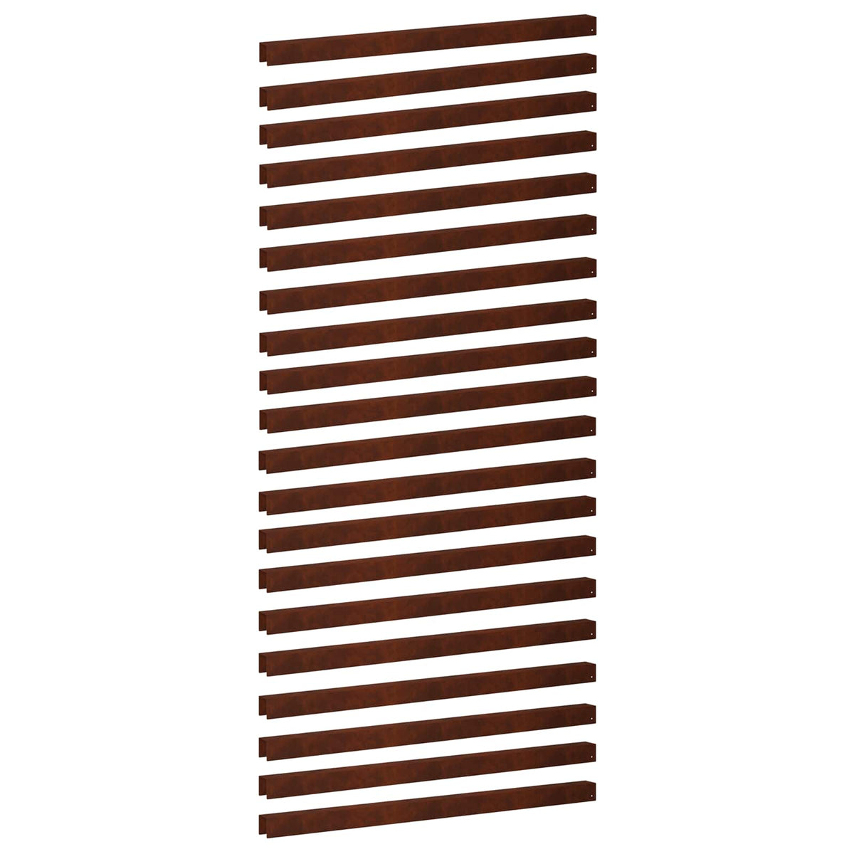 Garden Cover Profile 20 pcs 100 x 5 x 5 cm Weathering Steel