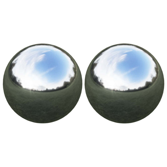 Mirror Ball 2 pcs Ø 15 cm Silver Stainless Steel 201