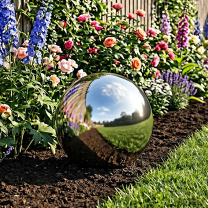 Mirror Ball Ø 30 cm Silver Stainless Steel 201
