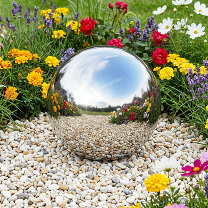 Mirror Ball Ø 47 cm Silver Stainless Steel 201