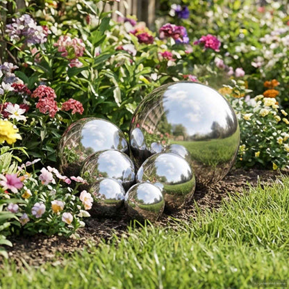 Mirror Ball 6 pcs Ø 15 cm Silver Stainless Steel 201