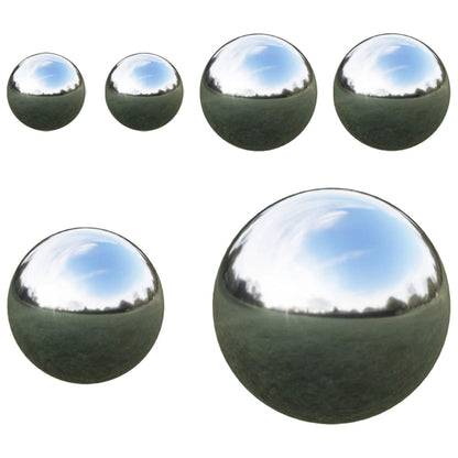 Mirror Ball 6 pcs Ø 15 cm Silver Stainless Steel 201