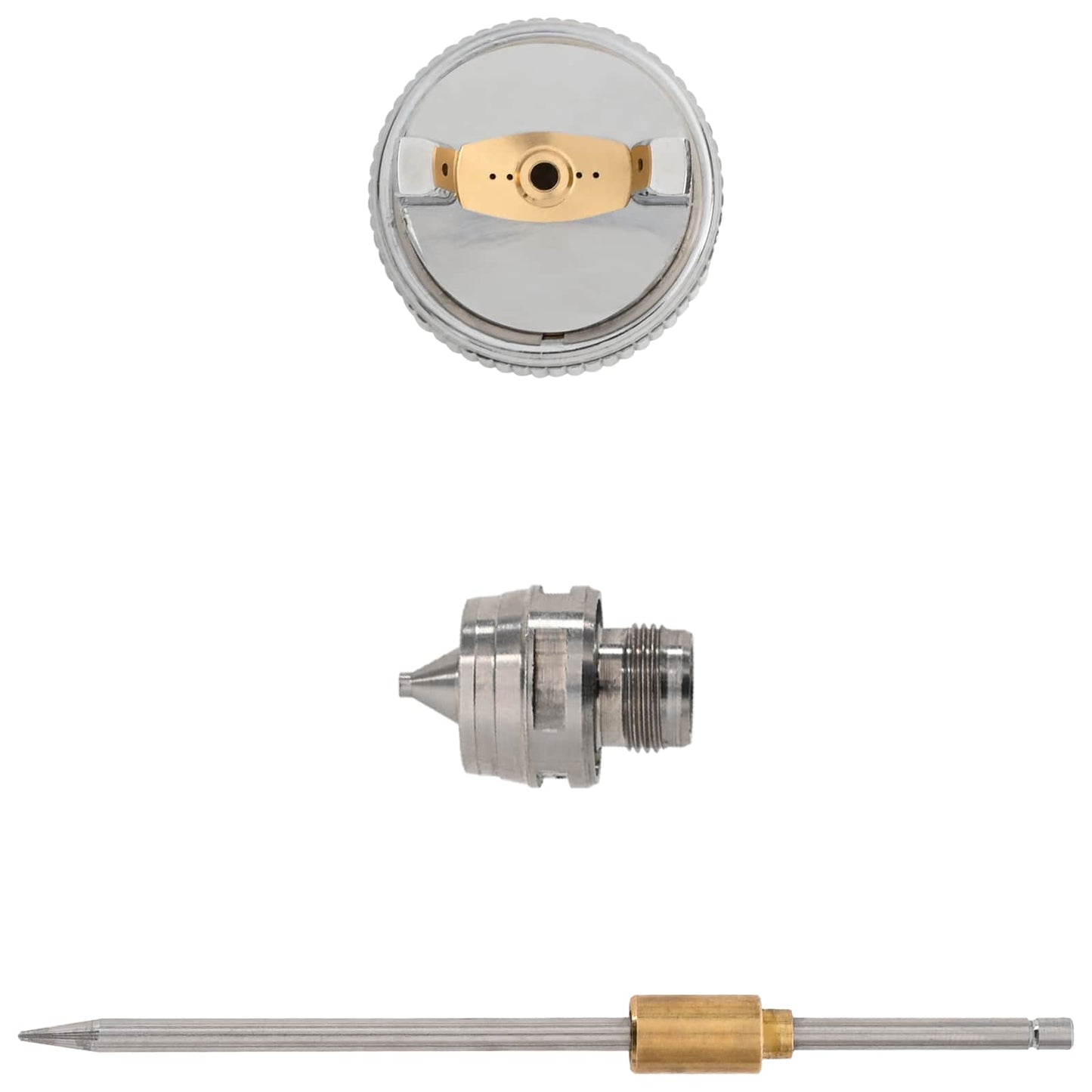 HVLP Spray Gun Nozzle 1.3 mm Nozzle Silver Stainless Steel