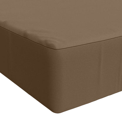Seat Cushion SOEST 100% Polyester Taupe 120 x 80 x 15 cm