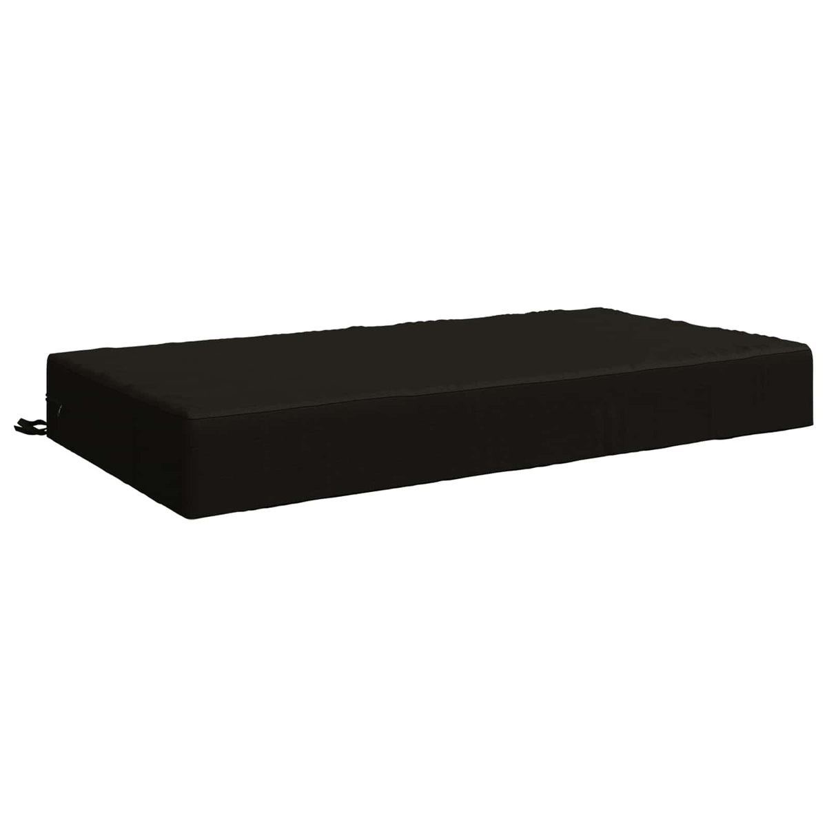 Seat Cushion SOEST 100% Polyester Black 120 x 80 x 15 cm