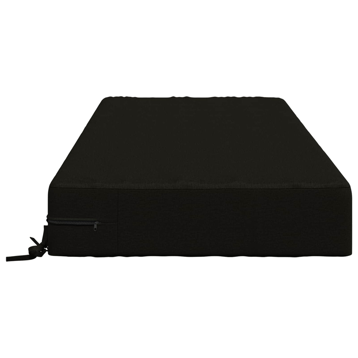 Seat Cushion SOEST 100% Polyester Black 120 x 80 x 15 cm