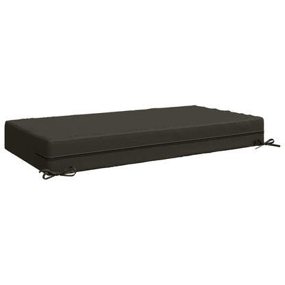 Seat Cushion SOEST 100% Polyester Anthracite 120 x 80 x 15 cm