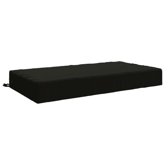 Seat Cushion SOEST 100% Polyester Black 120 x 80 x 15 cm