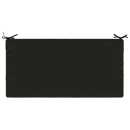 Seat Cushion SOEST 100% Polyester Black 120 x 80 x 15 cm