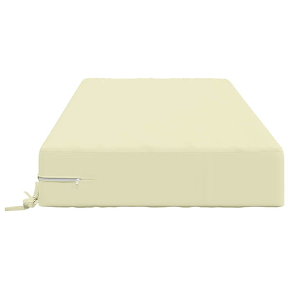 Seat Cushion SOEST 100% Polyester Cream 120 x 80 x 15 cm