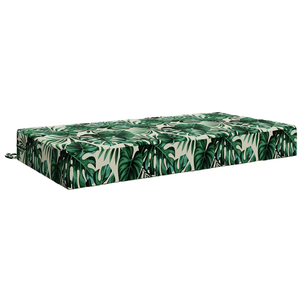 Seat Cushion SOEST 100% Polyester Leaf pattern 120 x 80 x 15 cm