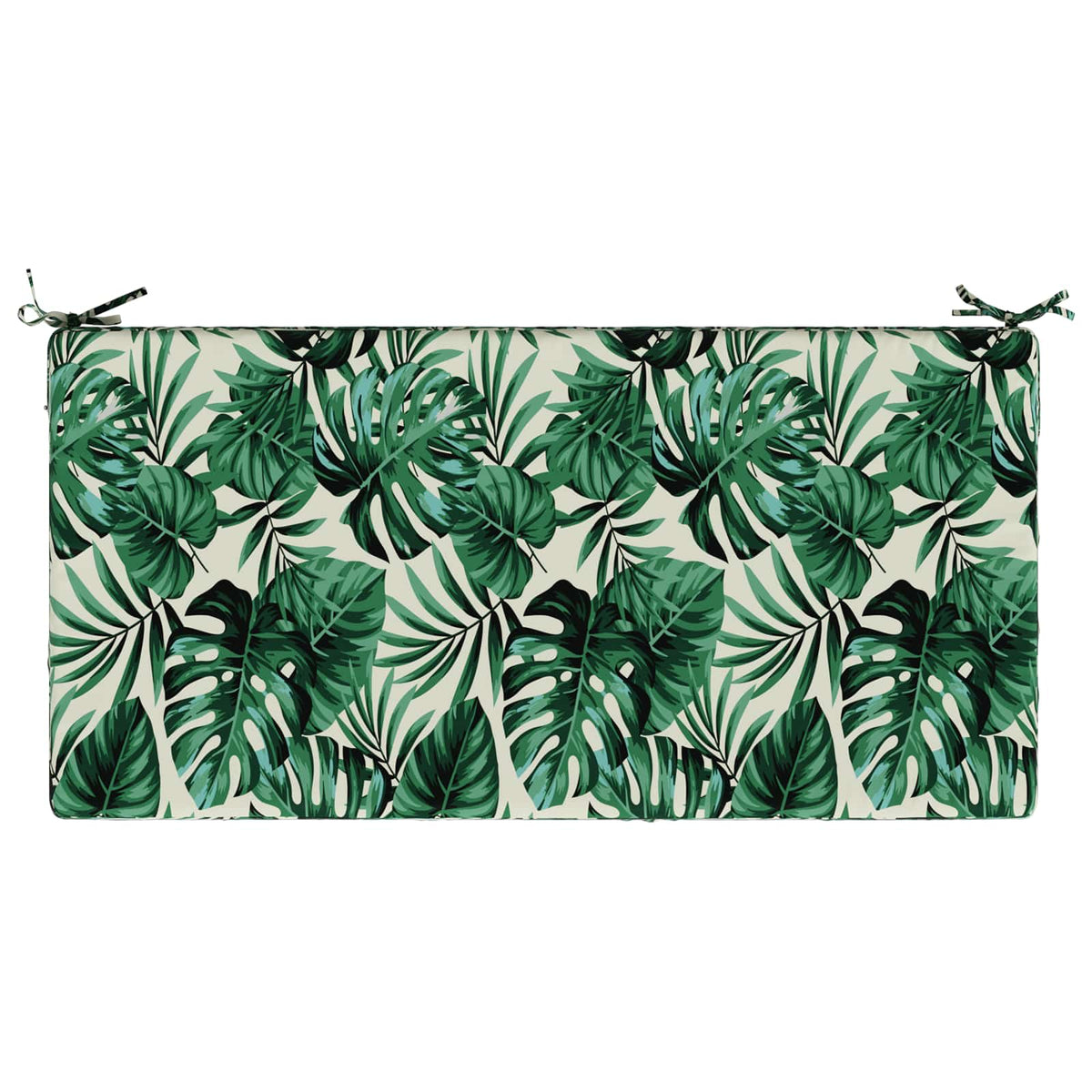 Seat Cushion SOEST 100% Polyester Leaf pattern 120 x 80 x 15 cm