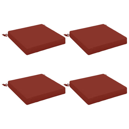 4-Piece Seat Cushions SOEST 4 pcs 100% Polyester Red