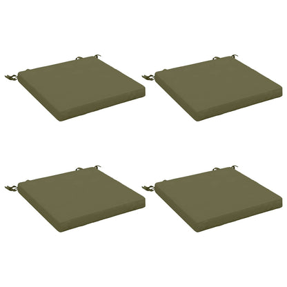 4-Piece Seat Cushions SOEST 4 pcs 100% Polyester Olive Green