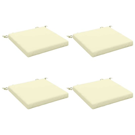 4-Piece Seat Cushions SOEST 4 pcs 100% Polyester Cream