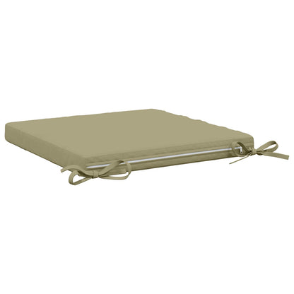4-Piece Seat Cushions SOEST 4 pcs 100% Polyester Light Green