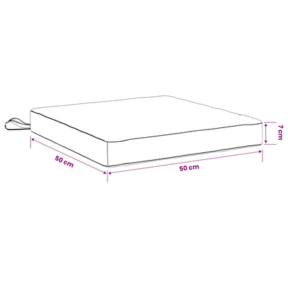 4-Piece Seat Cushions SOEST 4 pcs 100% Polyester White